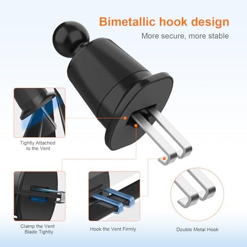 GRIFEMA Air Vent Car Phone Holder with Automatic Clamp — view 4