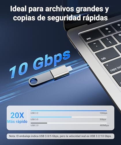 Syntech USB C to USB Adapter 2-Pack, Type C Male to USB 3.0 Female Adapter — view 3