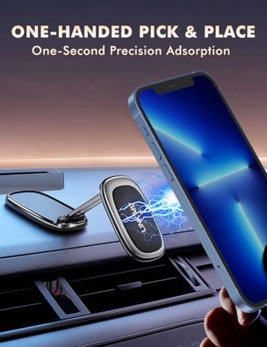LINKWAY Magnetic Car Phone Holder Alloy Foldable 360° Magnet — view 6
