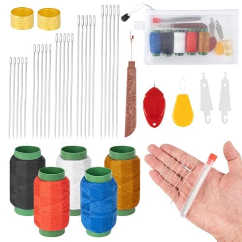 BQMEZRNUS 37PCS Sewing Kit with Stainless Steel Needles