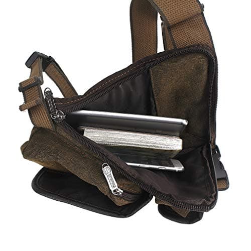 Canvas Drop Leg Bag Hiking Waist Pack for Men Women Travel Outdoor Sports Camping Tactical Motorcycle Riding Cycling Fishing Thigh Fanny Pouch — view 6