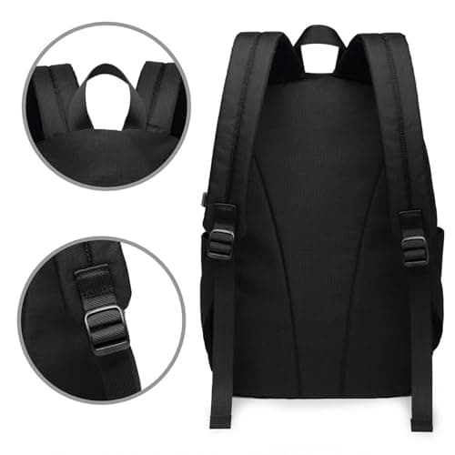 FEYUNYAN Laptop Backpack for Men Women, Durable Water-Resistant College School Backpack with USB Charging Port & Headphone Jack, Wine cork Travel Backpack for Work Business Outdoor — view 6