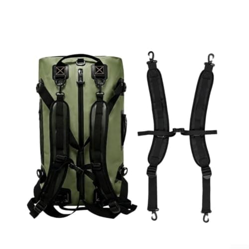 Jotekonoby Waterproof Motorcycle Saddle Bag 500D PVC Rear Seat Tail Luggage With Adjustable Straps And Mesh Pockets For Camping Touring Travel Outdoor Riding Gear — view 5