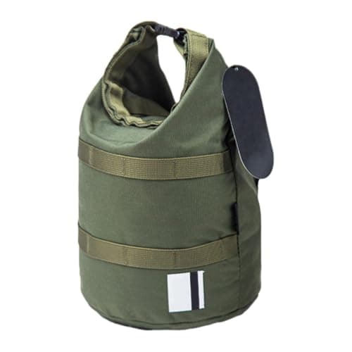 Camping Pot Storage Bag – Round Bottom Cooking Utensils Organizer | Large Carrier Travel Tote | Heavy Duty 500D Nylon Portable Hand Pouch For Fishing Hiking Hunting Kit Pans Lunch Box