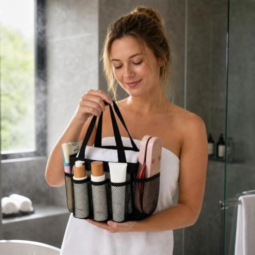 Mesh Shower Caddy Portable For College Room Dorm Essentials — view 6