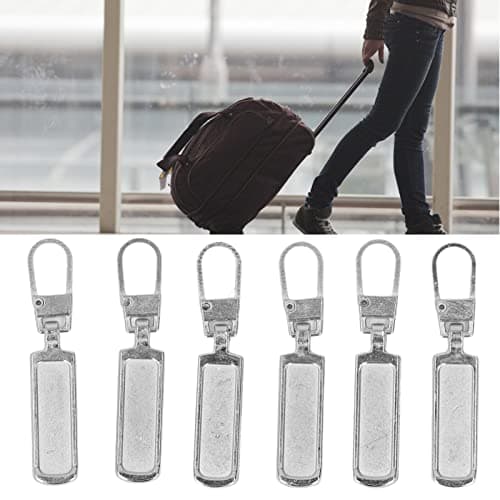 Multi-Purpose Zipper Replacement Kit, 6-Pack Colored Silver Zippers for Clothing Repair, Luggage Fix, Backpacks and Bags for Travelers, Outdoor Enthusiasts, Daily Use — view 5
