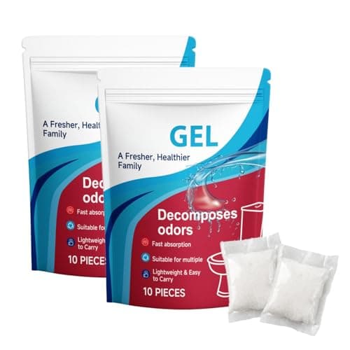 2-Pack Portable Toilet Gel,Portable Toilet Camping with Absorbent Crystals & Powder,Fast-Acting Toilets Powder Gel for Outdoor,Car,Survival Kits & Odour Control,Camping Toilets Bags
