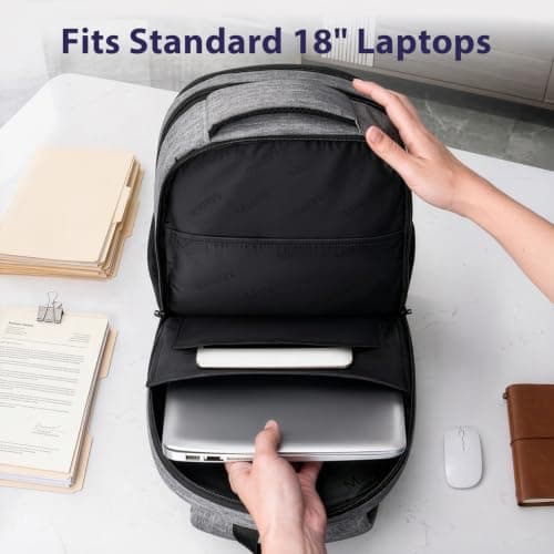 MATEIN 18.4 Inch Laptop Backpack for Men, 50L Extra Large Travel Rucksack — view 2