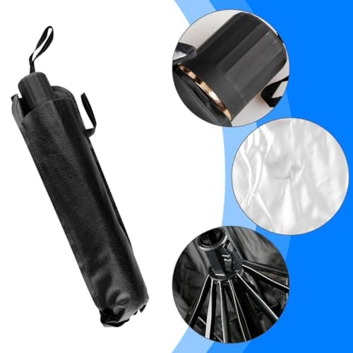 Car Windscreen Umbrella Sunshade with Mirror Opening and Storage Cover — view 3