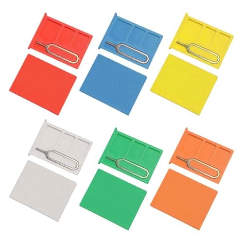 2Pcs 3D Printed One-Piece SIM Card Storage Box Multi-Slot Memory Card Holder with Pin Compact Portable Accessory Case for Travel White — view 2