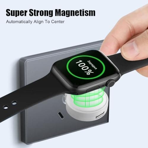 Flintronic USB Charger for Apple Watch, Wireless Charger Portable USB Charger for iWatch, USB-A & USB-C Magnetic iWatch Charger, Travel Cordless Charger for Apple Watch10/9/8/7/6/5/4/3/2/SE 2/Ultra 2 — view 5