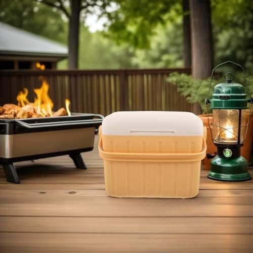 LABRIMP Camping Cooler Bucket Insulated Box 6l Outdoor Yellow Foam Portable Ice Retention Shock-resistant for Road Trips and Group Barbecues — view 5