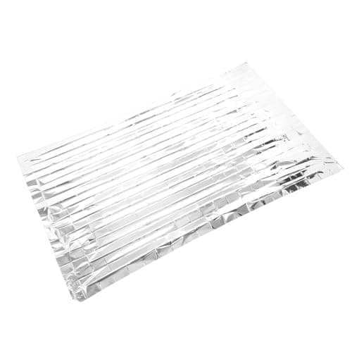 CAGUYLONA Emergency Blanket 130x210cm, Thermal Survival Blanket, Reflective Space Blanket for Camping Hiking Emergency Kit with 10 Pack for Outdoor Travel and Car Safety (Silver) — view 3