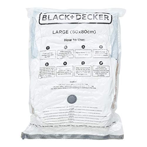 BLACK+DECKER Vacuum Storage Bags, White, Large, 63439 — view 4
