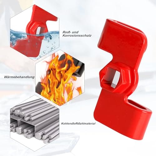 Rybtd Red Wrench Extension，Universal Wrench Extender Adapter，Extender Wrench Adapter，Wrench Extender Mechanics Tool，Wrench Extender Adaptor for 1/2 Inch Driver and 21mm Hex Driver — view 3