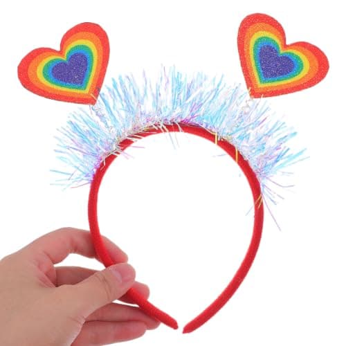 2pcs Colorful Heart Headband for Women Stylish Fabric Travel Weddings — view 4