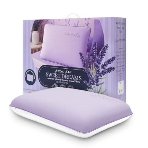 GC GAVENO CAVAILIA Lavender Scent Pillow Memory Foam with Removable Cover