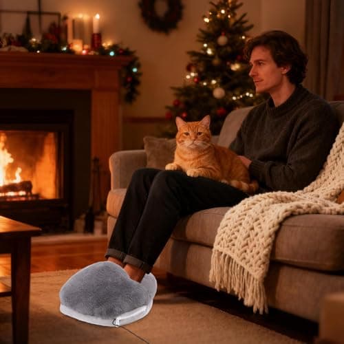 Foot Warmer – Electric USB Plug-in Heater, Detachable and Washable Design, Constant Temperature | Winter Device Created for Keeping Cold Feet Warm, Daily Comfort, and Relaxing Indoor Use — view 2