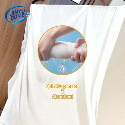 JINYUDOME Disposable Bath Towel, Big Shower Towels, Portable Package for Travel,Hotel, Trip, Camping Use. Soft and Large Luxury Body Towels, 27.5 x 55 inch, White (5) — view 4