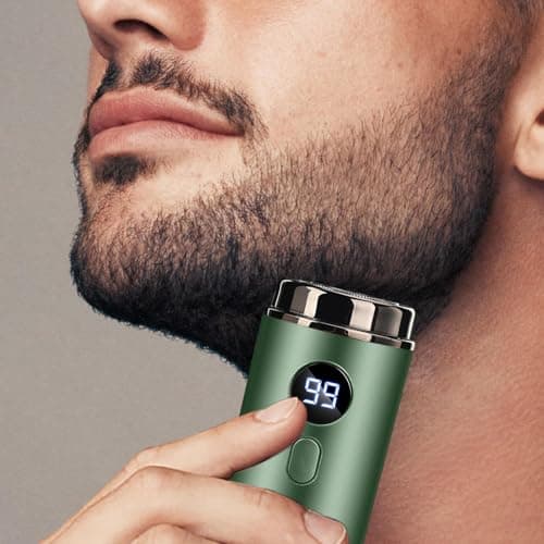 Travel Razor for Men Rechargeable, Waterproof, Portable with — view 2