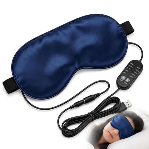 Heated Eye Mask for Dry Eyes Syndrome Silk Electric USB Warm Eye Compress