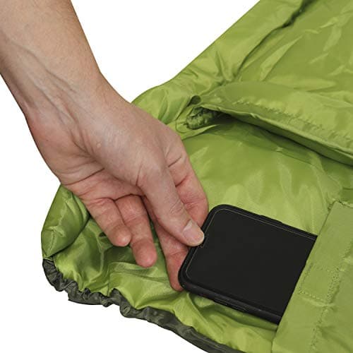 Andes Nevado 400 Mummy Sleeping Bag Warm 400GSM Filling - Compression Carry Bag Included - Ideal For Camping, Hiking, Backpacking, DoE Awards, Festivals Waterproof — view 4