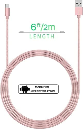 KP TECHNOLOGY Multi Port Fast Charger For Honor Pad 8 / Honor Pad X8 (TYPE C Cable + Dual Port Plug) (ROSE GOLD) — view 3