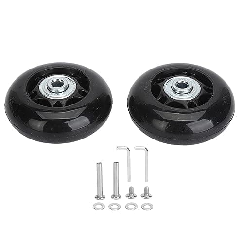 2Pcs Luggage Replacement Wheels with Rubber Universal Swivel Casters — view 6