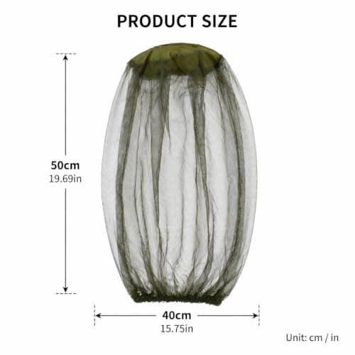 2 Pcs Midge Head Net with Storage Bags, Premium Mosquito Head Netting — view 2