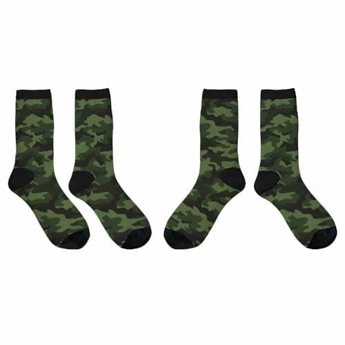 Muntayson Military Camouflage Unisex Cushioned Crew Athletic Socks Men & Women Moisture Wicking Breathable Performance — view 5