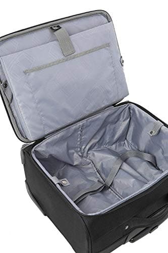 Aerolite Rolling Padded Laptop Case Bag 4 Wheels - Fits up to 15.6", Overnight Trolley Business Hand Cabin Luggage Case easyJet Plus/Flexi/Up Front/Extra Legroom, British Airways & Jet2 Approved Black — view 5