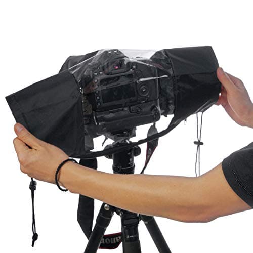 WANBY Waterproof Camera Rain Cover Soft Black Camera Rain Lens Covers — view 5