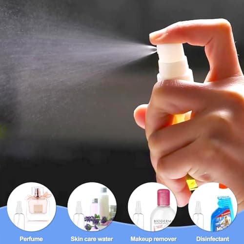 Hanyousheng 4Pcs Spray Bottle, 0.7oz/20ml Spray Bottle Small, Plastic Spray Bottles, Mini Sprays Bottles, Travel Sprays Bottle, for Traveling Make-up Skincare Cleaning — view 5