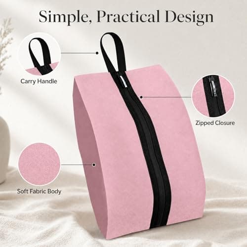 Waterproof Oxford Fabric Shoe Bag with Carry Handle for Travel Storage - Multifunctional Shoe Organiser Pouch Fits Mens and Womens Up to Size 12, Dustproof for Gym, Home Use, and Suitcases — view 4