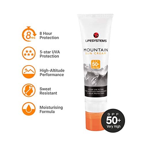 Lifesystems Mountain SPF50 Sun Stick And Sun Cream Combination Bottle — view 2