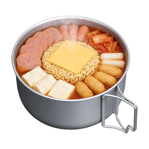 Folding Hiking Cooking Pot for Soup and Cooking