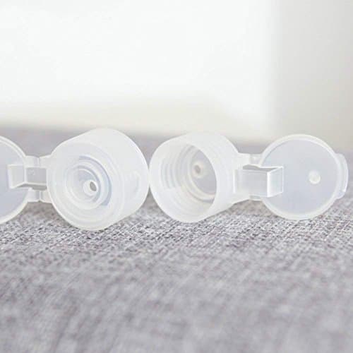 Onwon Travel Size Plastic Empty Squeeze Bottles, 6 Pcs 30 ml/1 oz Empty Plastic Sample Bottle Container Jar Pot Vial with Flip Lid Perfect for Emollient Water Shower Gel Emulsion Etc, Used to travel — view 4