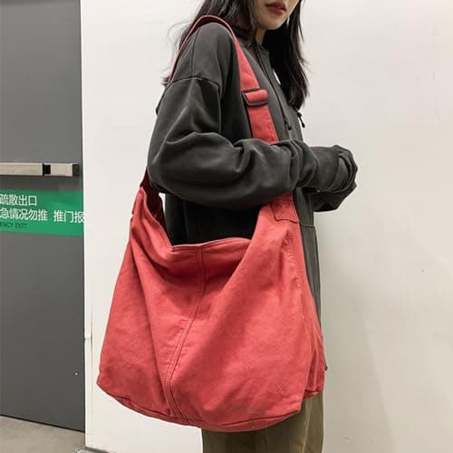 DWDC large capacity shoulder bag,crossbody bags women,tote bag,adjustable strap messenger bag,hobo bag Suitable shopping work and summer beach school travel and daily use. — view 4