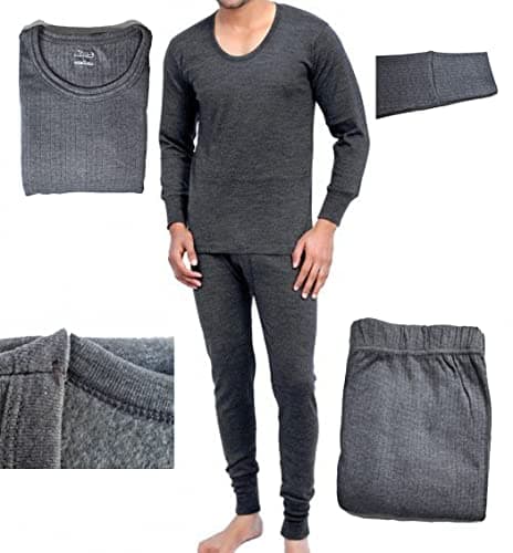 Qomfy Thermal Bottom Underwear Unisex Ultra-Soft Lightweight Long Set with Fleece Lined Base Quick-Dry Function Layer Winter Skiing Warm Bottom -XL — view 2