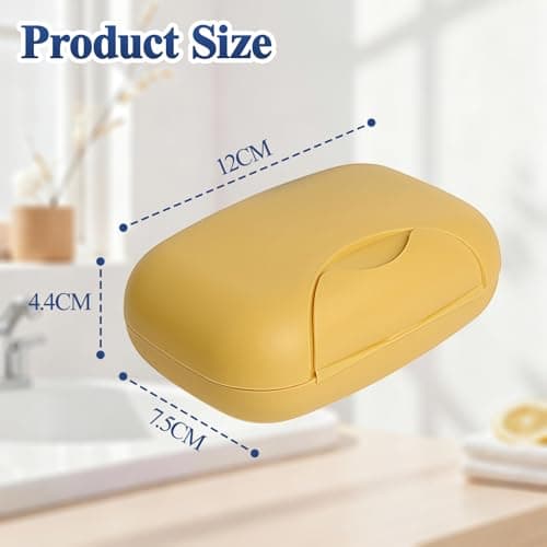 Soap Dish With Lid, Soap Holder, Travel Soap Case, Closable Soap Holder To Keep Soap Clean,Waterproof Leakproof Portable Soap Box For Soap Bar, Shower, Bathroom, Travel, Hiking,Gym - 2PCS — view 2