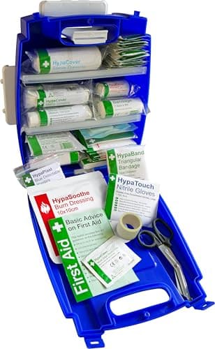 Safety First Aid Group Evolution Plus Catering Kitchen First Aid Kit British Standard 8599, Small Fully-Stocked 1-10 Persons