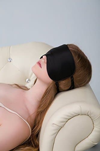 ALASKA BEAR Sleep Mask 2 Straps, Mulberry Silk, Twin Thin Elastic Bands Stay Put All Night, Super-Smooth Slim Eye Mask Two Adjustable Head Strings and Nose Baffle — view 4