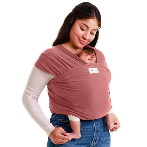 Sleepy Wrap Baby Carrier 3-16 kg, Stretchy Wrap Infant Sling, Pink
