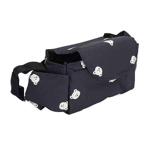 Baby Stroller Bag 15 Compartment Large Capacity Storage Organizer (Black) — view 2