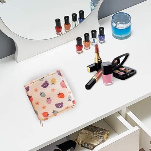 Period Pouch Portable Zipper Pouch Tampon Pad Sanitary Storage Holder — view 4