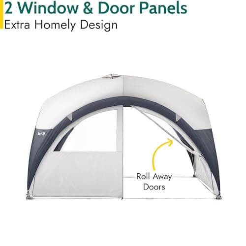 Trail Steel Dome Gazebo with Zip-Away Sides, Carry Bag, 3.5m x 3.5m — view 3