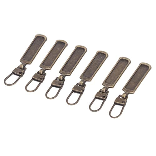 Multi-Purpose Replacement Zippers Kit, 6 Pack Antique Bronze Colored Zippers for Clothing Luggage Bags Backpacks Travel Gear Outdoor Adventures — view 2