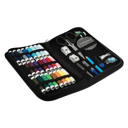 Trimits Essentials Sewing Kit - Travel Case Sewing Supplies for Adults, Beginners, DIY, Home, Emergency, Button Repair & Clothing Fixes w/Thread Needles Scissors Tape Buttons - 23.5 x 13 x 3.5cm — view 4