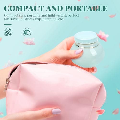 Ceramic Refillable Cream Jar Travel Sun Cream Jar Blue — view 5