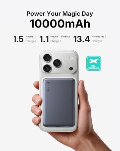 INIU 10000mAh Qi2.2 25W Wireless & 45W USB C Fast Charging Portable Charger — view 5
